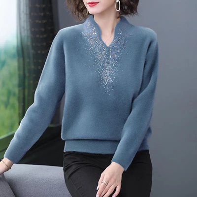 好货Elegant Winter Warm Fleece tee Women Korean Style design