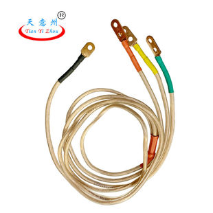 天意州10KV高压接接地线接地棒25平方铜线配电房接接地线夹10kv25