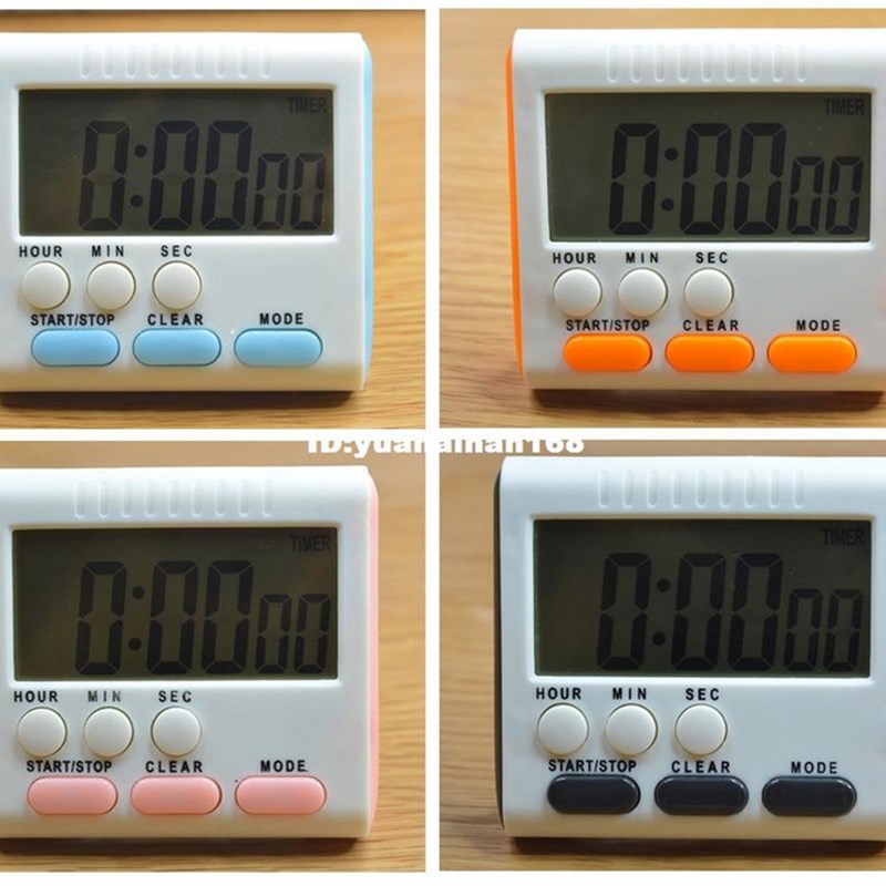 Magnetic Large LCD Digital Kitchen Timer Alarm Count Up Down