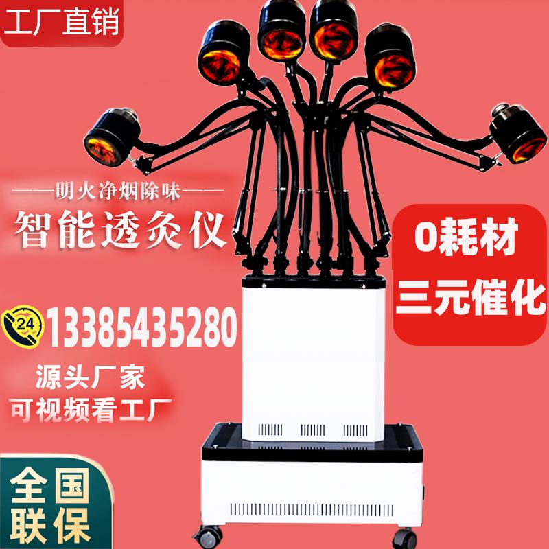 润芯源明火艾灸排烟机温灸无烟悬灸扶阳透灸熏蒸仪器随身艾绒灸具