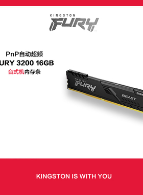 金士顿FURY 16GB DDR4 3200台式机内存条 Beast野兽系列 骇客神条
