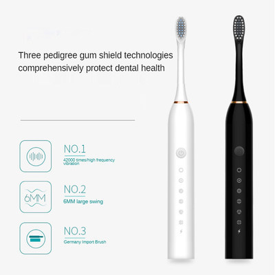 网红2021 Electric Toothbrush Sonic Brush Head Adult Timer Br