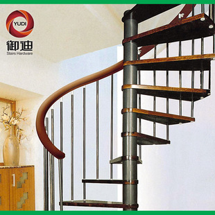 可订做室内外复式 厂家直供质优价廉爬梯 楼钢木旋转楼梯