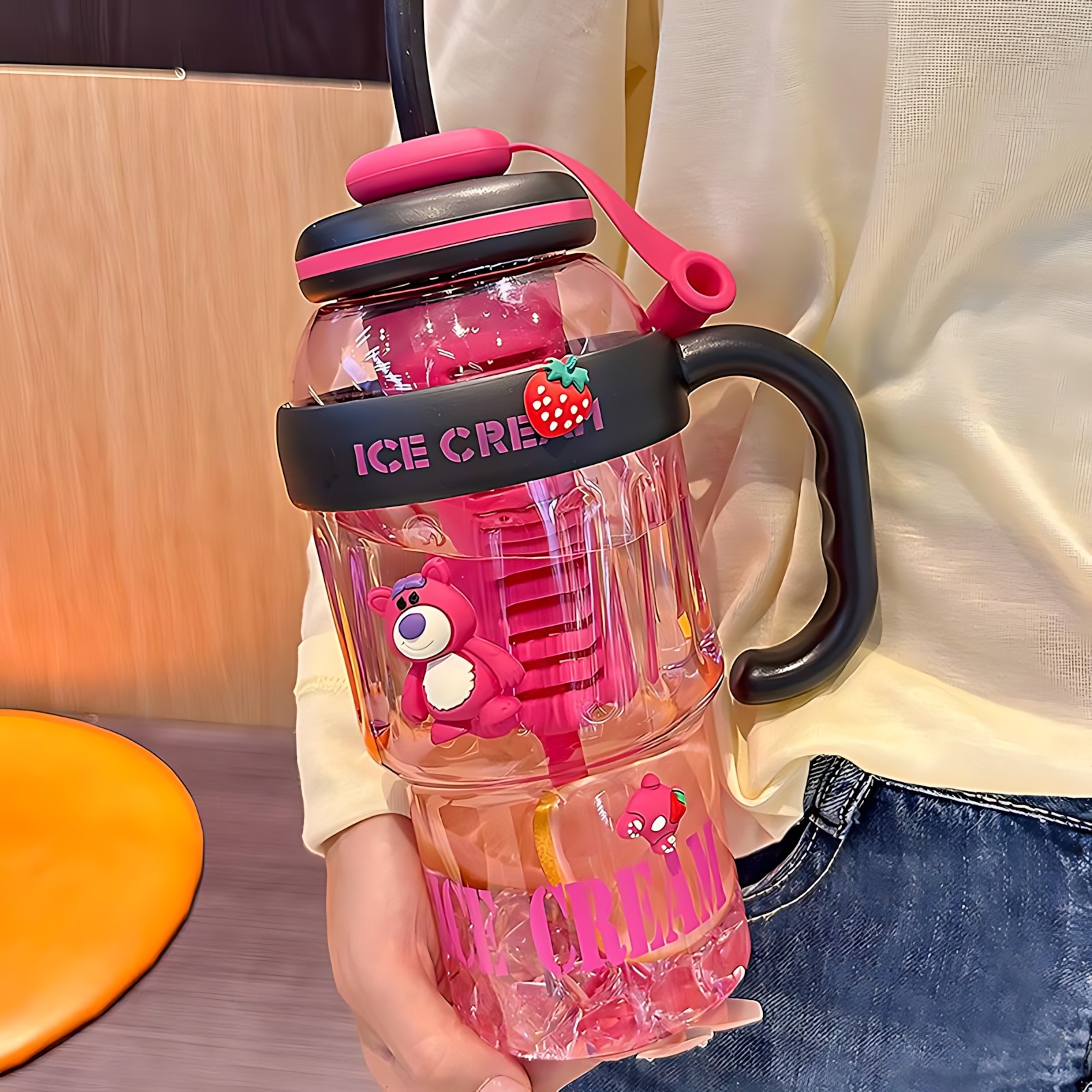 大容量水杯高颜值女生2025新款巨无霸冰霸杯吸管杯子学生运动水壶,餐饮具,吸管杯,淘宝优惠券,粉丝福利购,淘宝优惠卷