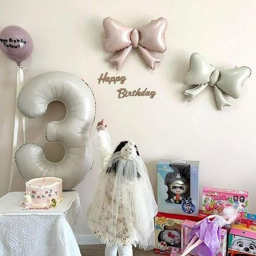 周岁生日布置ins暮光粉色系芭蕾风装饰2岁儿童气球场景氛围感拍照