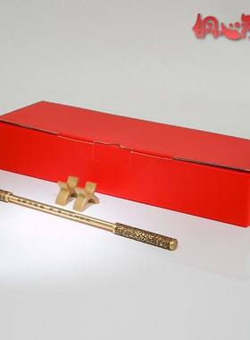 黄铜摆件《如意h金箍棒(伸缩款)》齐天大圣孙悟空书房如意金箍棒