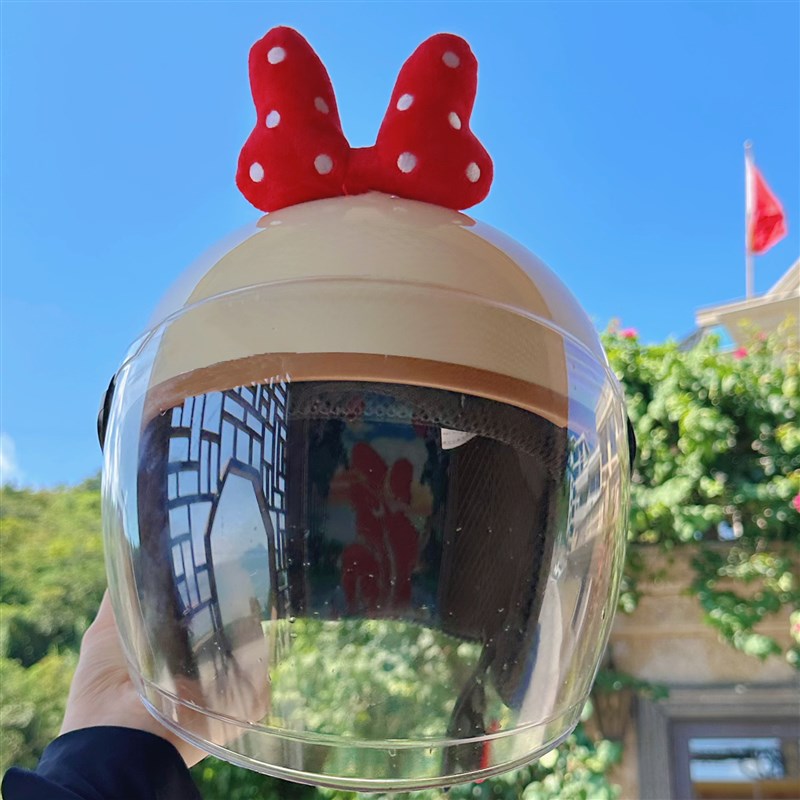 电动车头盔女3C认证国标冬季复古可爱摩托车冬Q季保暖安全帽男半