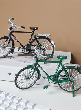 仿真复古自行车桌面摆件家居客厅玄关电视柜酒柜办公室电脑桌装饰