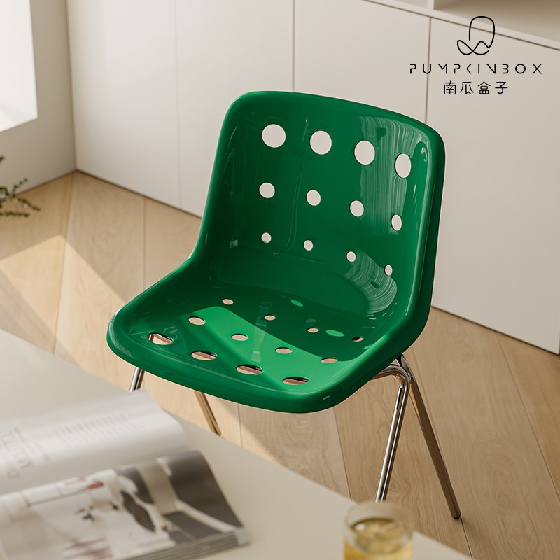 中古奶酪椅子韩国ins风网w红餐厅设计师简约咖啡店奶茶店靠背餐椅