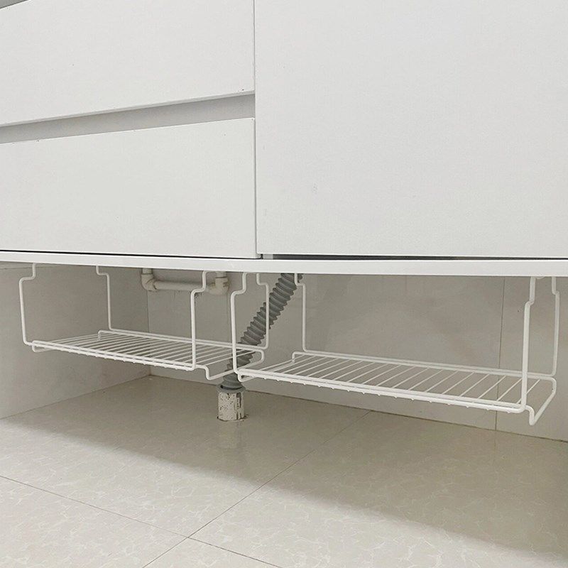 简约卫生间脸盆收纳架免打孔浴室柜下脸盆架铁艺悬挂置物架壁挂式,家庭/个人清洁工具,脸盆架,淘宝优惠券,粉丝福利购,淘宝优惠卷