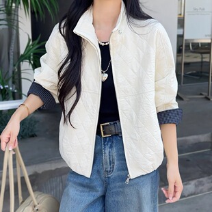 韩系时尚翻领加厚外套女2026秋冬新款宽松设计感加绒夹棉上衣棉服