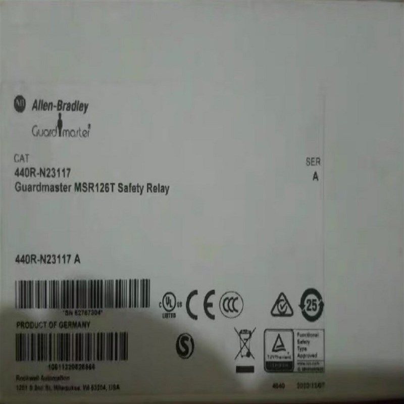 AB安全继电器罗克韦尔MSR126.1R 1T 440R-N(诶诶商行)
