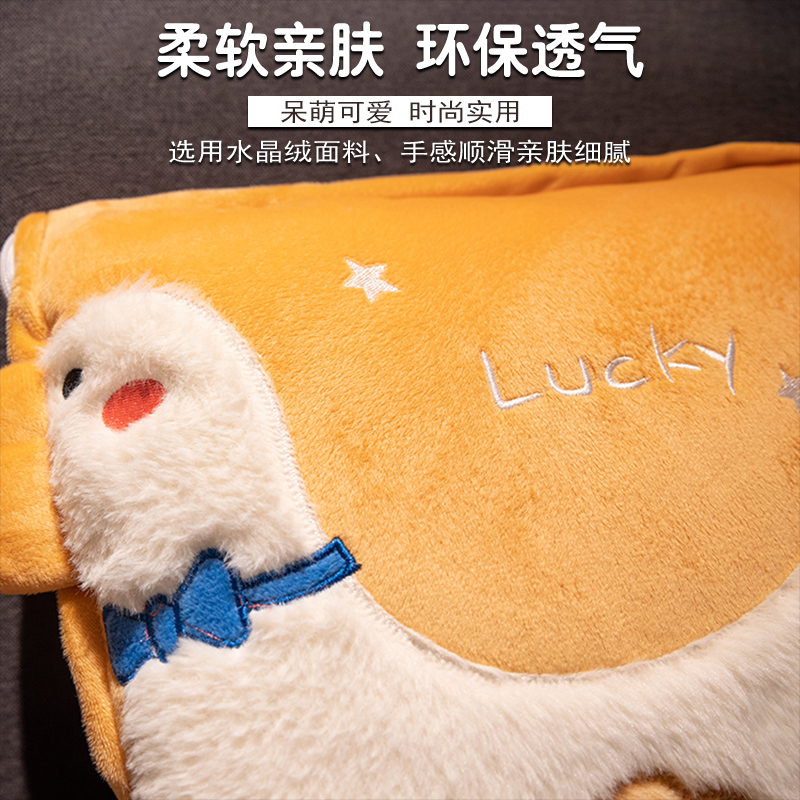 抱枕被子两用加厚冬季办公室午睡枕头被折叠O毯子二合一汽车内靠