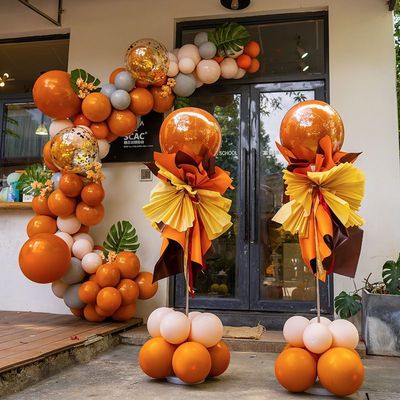 开业周年庆活动气球链立柱