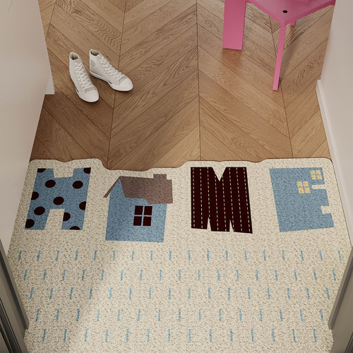 韩系简约ins风入户地垫丝圈防滑