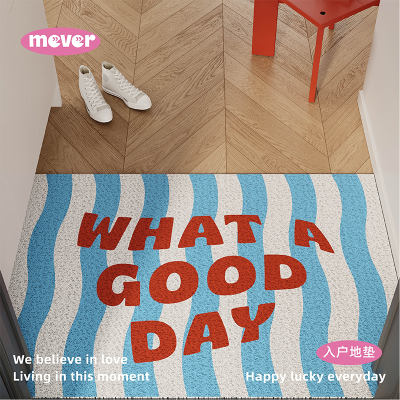 韩式棋盘格可定制入户门口地垫