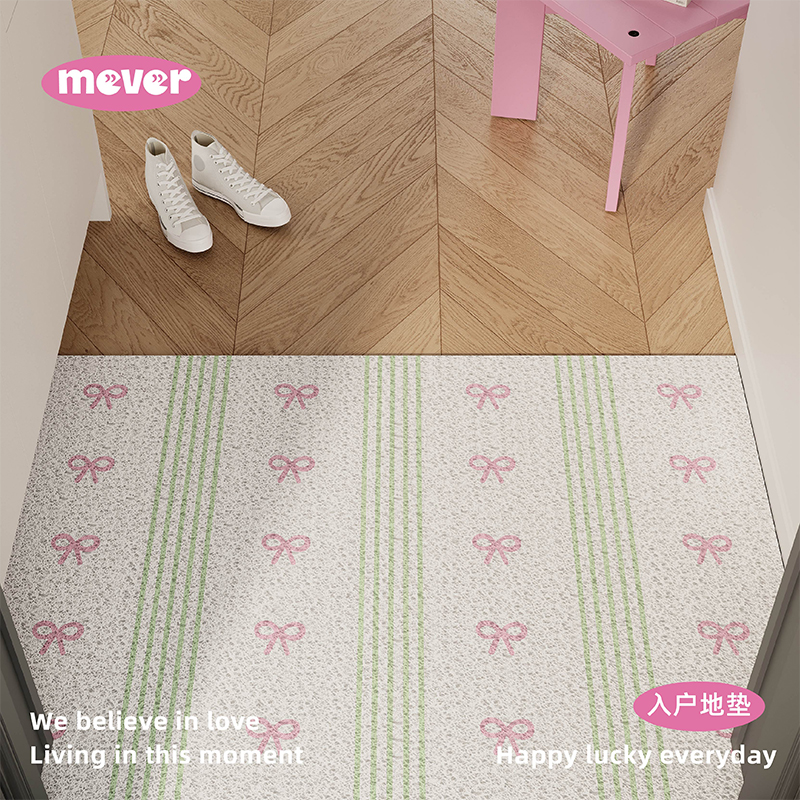 韩式条纹地垫丝圈可定制入户门口