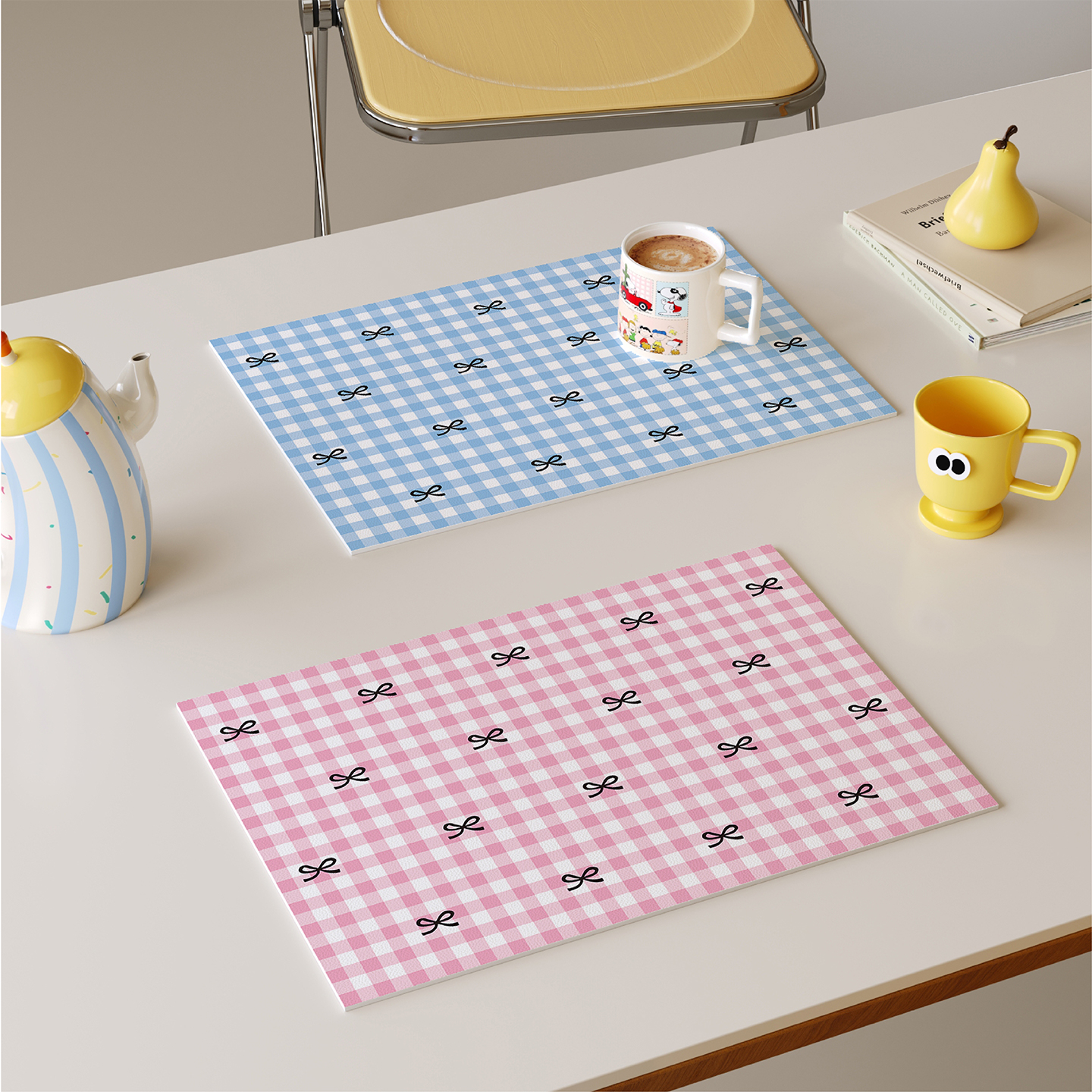 韩系ins皮革西餐垫防水防油杯垫