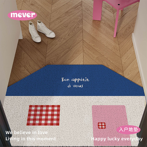 韩系ins高级感入户地垫丝圈防滑