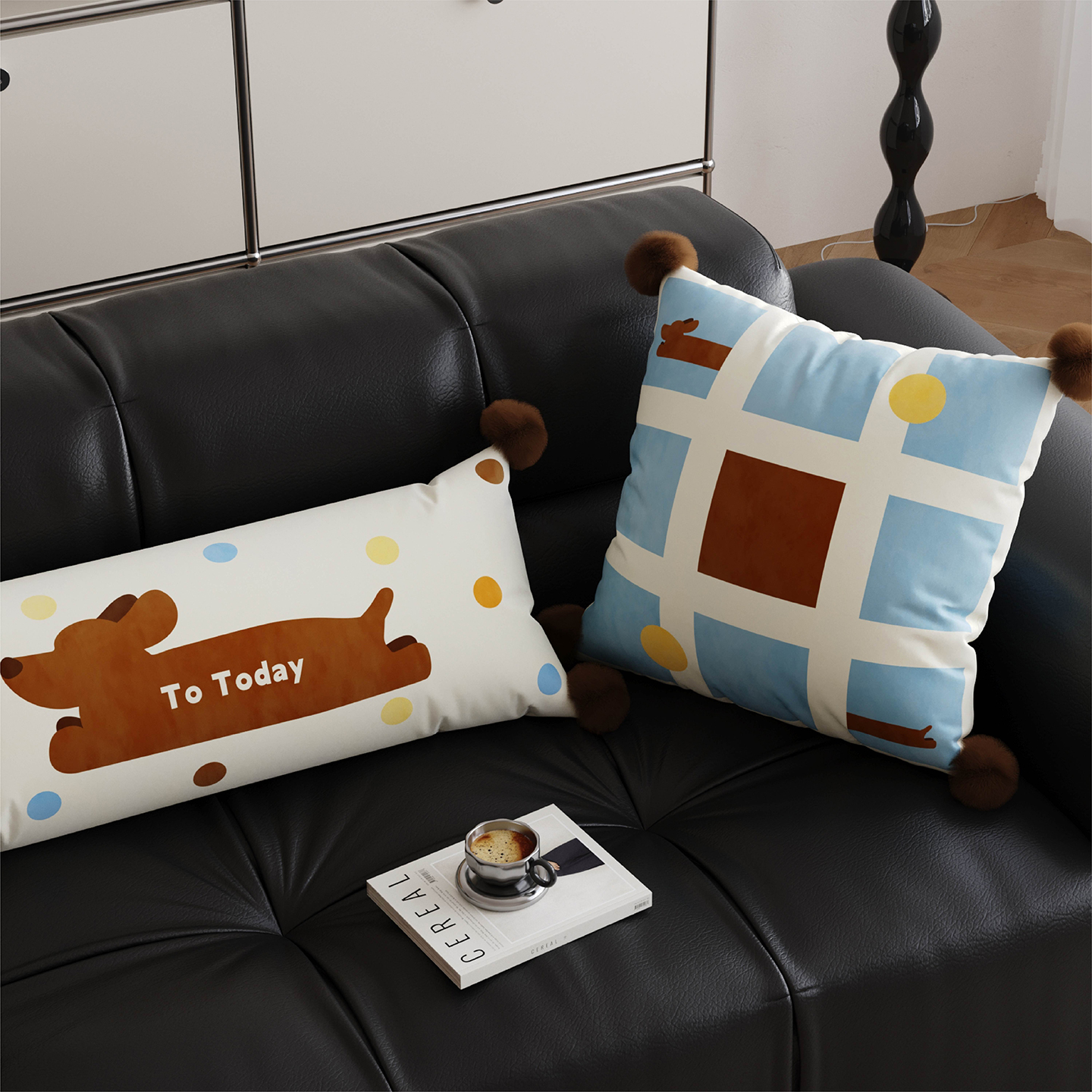 法式复古高级感抱枕沙发长条靠枕