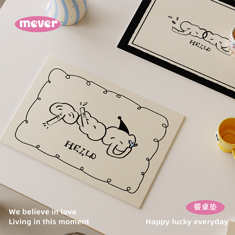 高级感韩式简约皮革餐垫防水防油免洗咖啡吧台垫隔热桌面保护杯垫,居家布艺,餐垫,淘宝优惠券,粉丝福利购,淘宝优惠卷