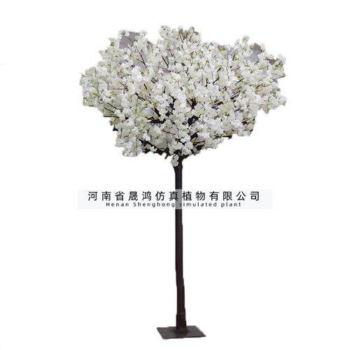 厂家仿真樱花树假树大型植物桃花树婚庆玻璃钢节日装饰花枝梅花树
