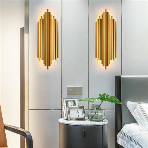 工程轻奢水晶壁灯后现代简约酒店客房过道售楼部样板房卧室床头灯