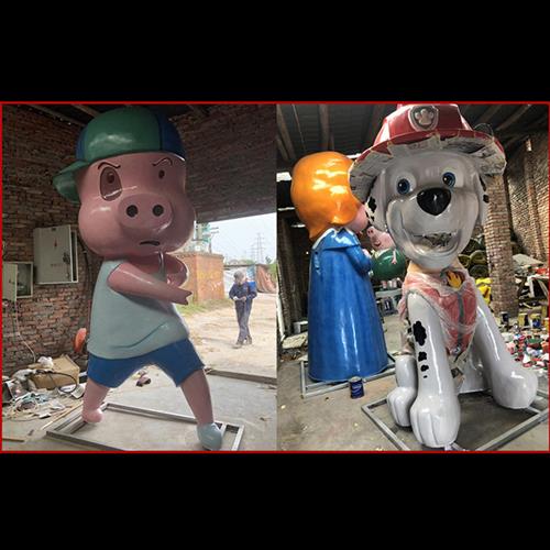 自贡厂家定做人物玻璃钢雕塑四川户外大型景观园林雕塑摆件