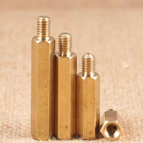 盖驰铜单头六角柱铜隔离柱支撑柱