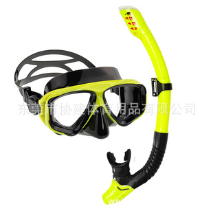 浮潜二宝全干半干式 备套装 呼吸管 S198成人潜水镜近视面罩装 M2014