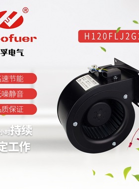 Hoofuer弘孚H120FLJ2G2Y22外转子涡轮离心风机60w 220V鼓风机强力