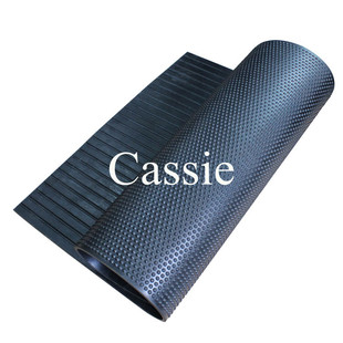 牛棚马厩牛卧床橡胶畜牧垫，圆点牛床马场防滑橡胶地垫