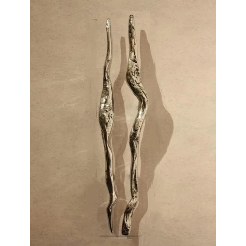 玻璃门拉手创意异形树枝大门拉手轻奢艺术酒店别墅实木门大拉手