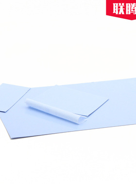 高韧性蓝色导热硅胶片材生产2W高导热系数带玻纤散热传热垫0.5mm