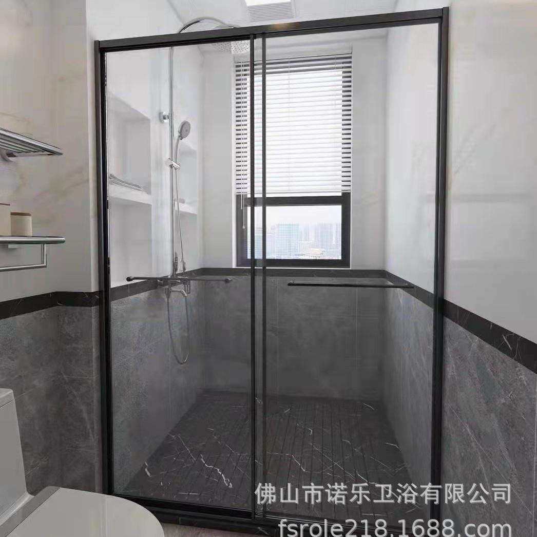 洗澡间简易淋浴房整体淋浴房隔断玻璃干湿分离浴室浴屏