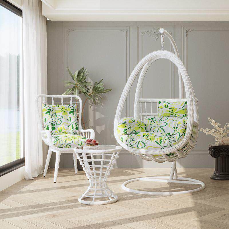 吊篮藤椅懒人椅摇椅阳台秋千摇篮椅庭院双人吊椅室内吊床家用吊兰