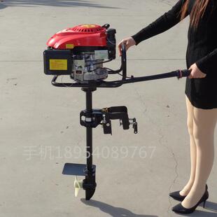 4米6米小木船挂桨机四冲程汽油船挂机农用渔船船尾机螺旋桨