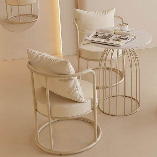 轻奢奶油风阳台茶桌椅三件套日式简约小户型家用经济型组合