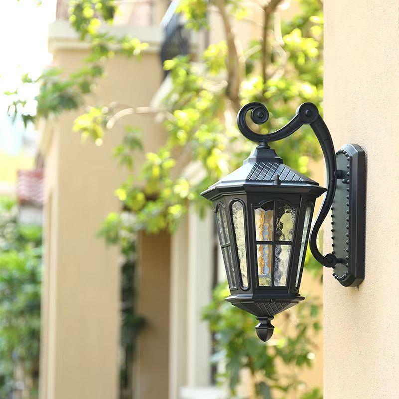 美式户外壁灯防水过道走廊灯花园仿古室外阳台别墅庭院大门灯led