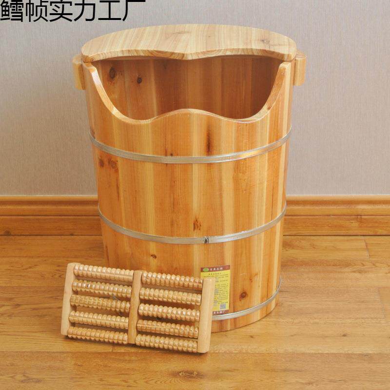 木质高泡脚桶木桶洗脚桶杉木足浴桶足疗木桶足浴盆实木高深桶泡脚