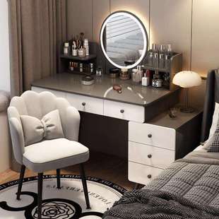 梳妆台卧室简约现代化妆桌柜2025新款轻奢高级感主卧收纳斗柜一体