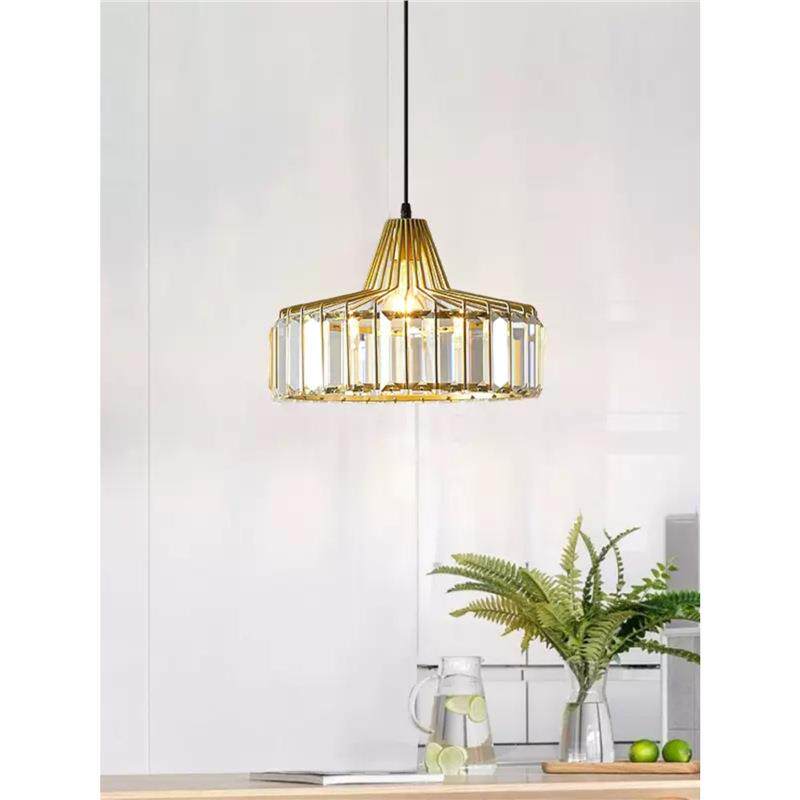 餐厅吊灯简约现代轻奢水晶灯创意阳台灯日式卧室床头小吊灯餐厅灯