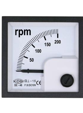 KDSI配电柜表头指针式直流电压转速表BE-48DC10V200rpm