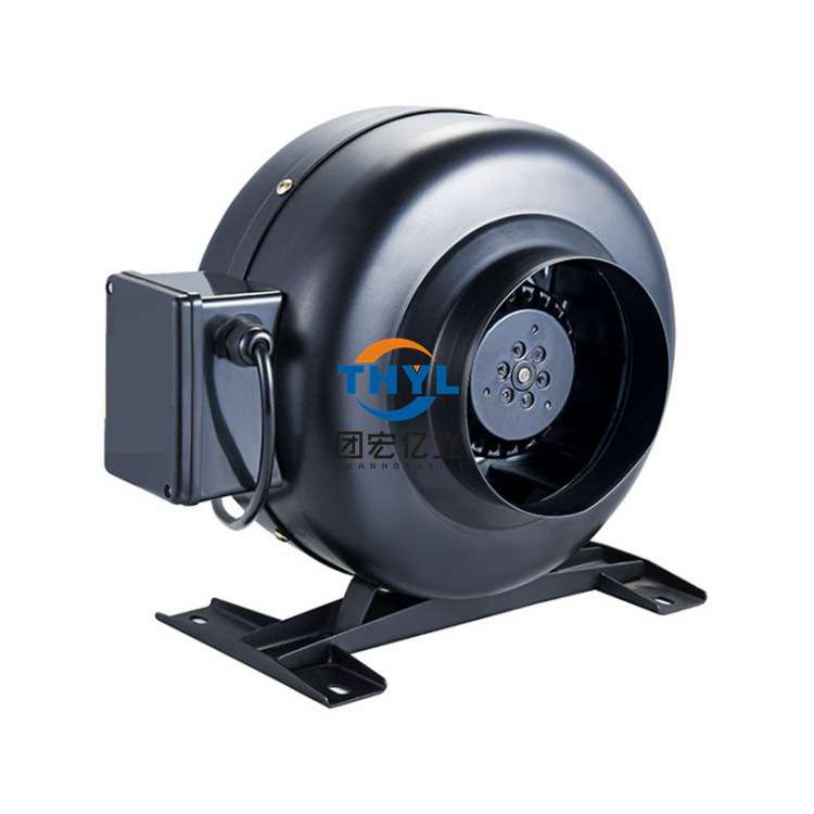 GDF-125圆形管道风机220V外转子同轴离心风机 静音幽浮强力抽风机