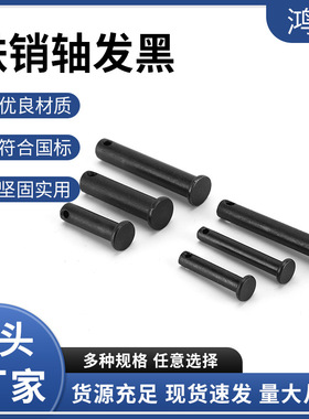 厂家供应 鸿丰 铁销轴发黑GB882 穿孔销 固定销黑色 规格齐全