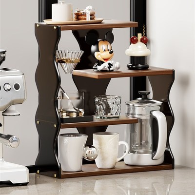 杯架桌面置物架茶水间吧台餐桌咖啡机咖啡杯收纳架多功能陈列架子