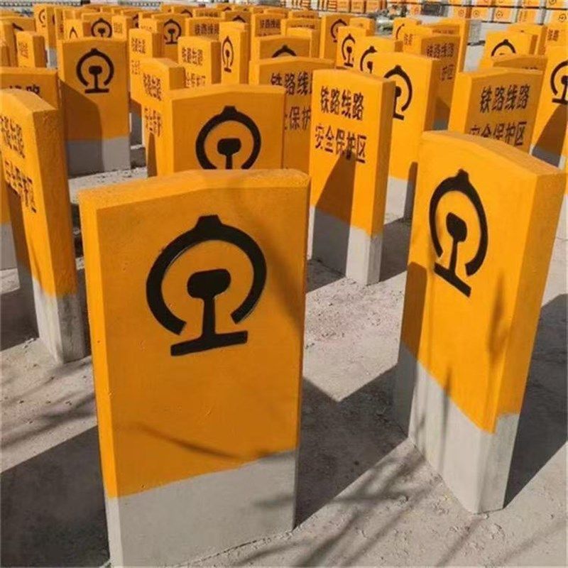 水泥标志桩警示桩定制百米桩电力电缆标识桩混凝土界桩黑龙江