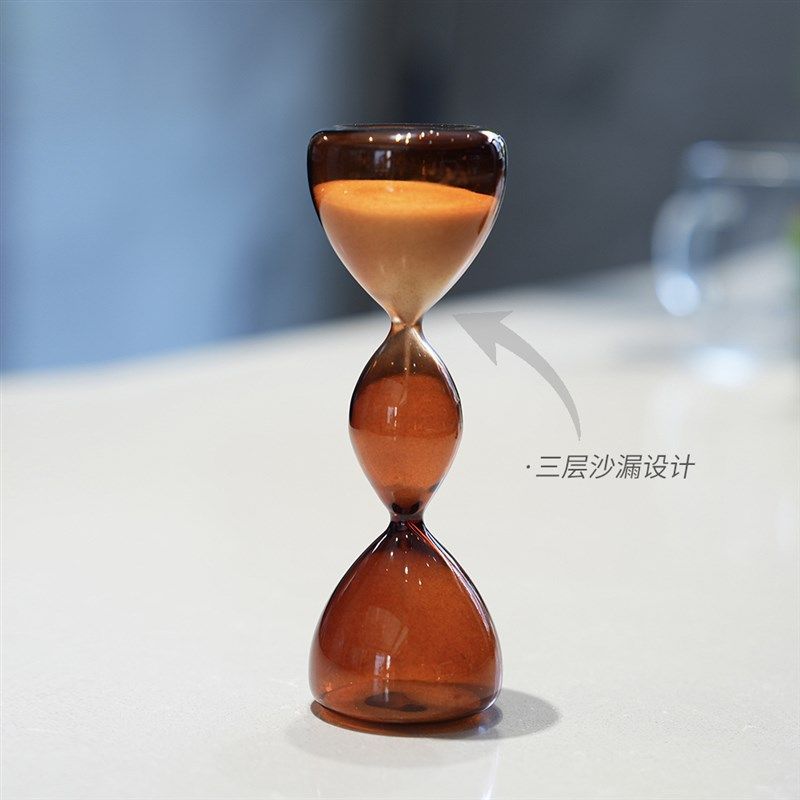 创意彩色艺术沙漏计时器个性现代风家居摆件 客厅电视柜装饰摆件
