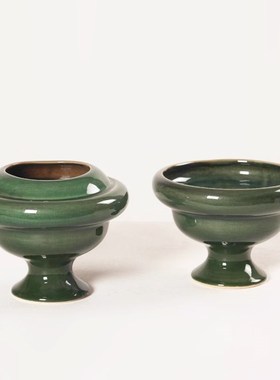 现代几何陶瓷花瓶样板间别墅售楼处客厅书房装饰软装家居花器摆件