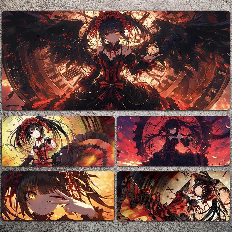 时崎狂三鼠标垫超大号家用约会大作战动漫二次元电脑键盘办公桌垫